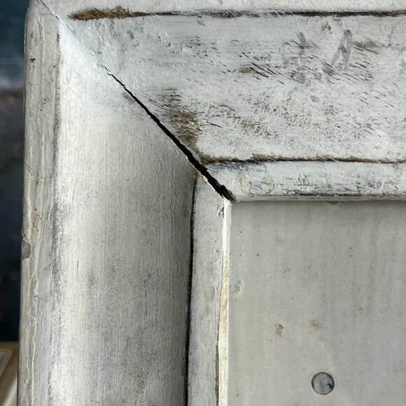 Wooden Picture Frames Distressed Look Set of 3 Different Sizes Farmhouse Cottage - Picture 8 of 16